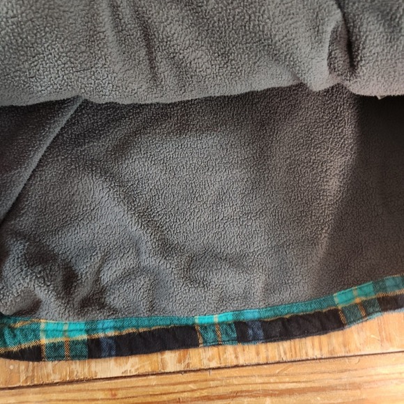 Ski the East Women's Flannel Fleece Lined Henley Hoodie Med Organic Recycled - Picture 8 of 15